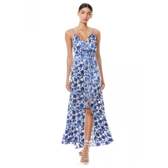 ALICE + OLIVIA Samantha Belted Floral Maxi Dress - Picture 6 of 12